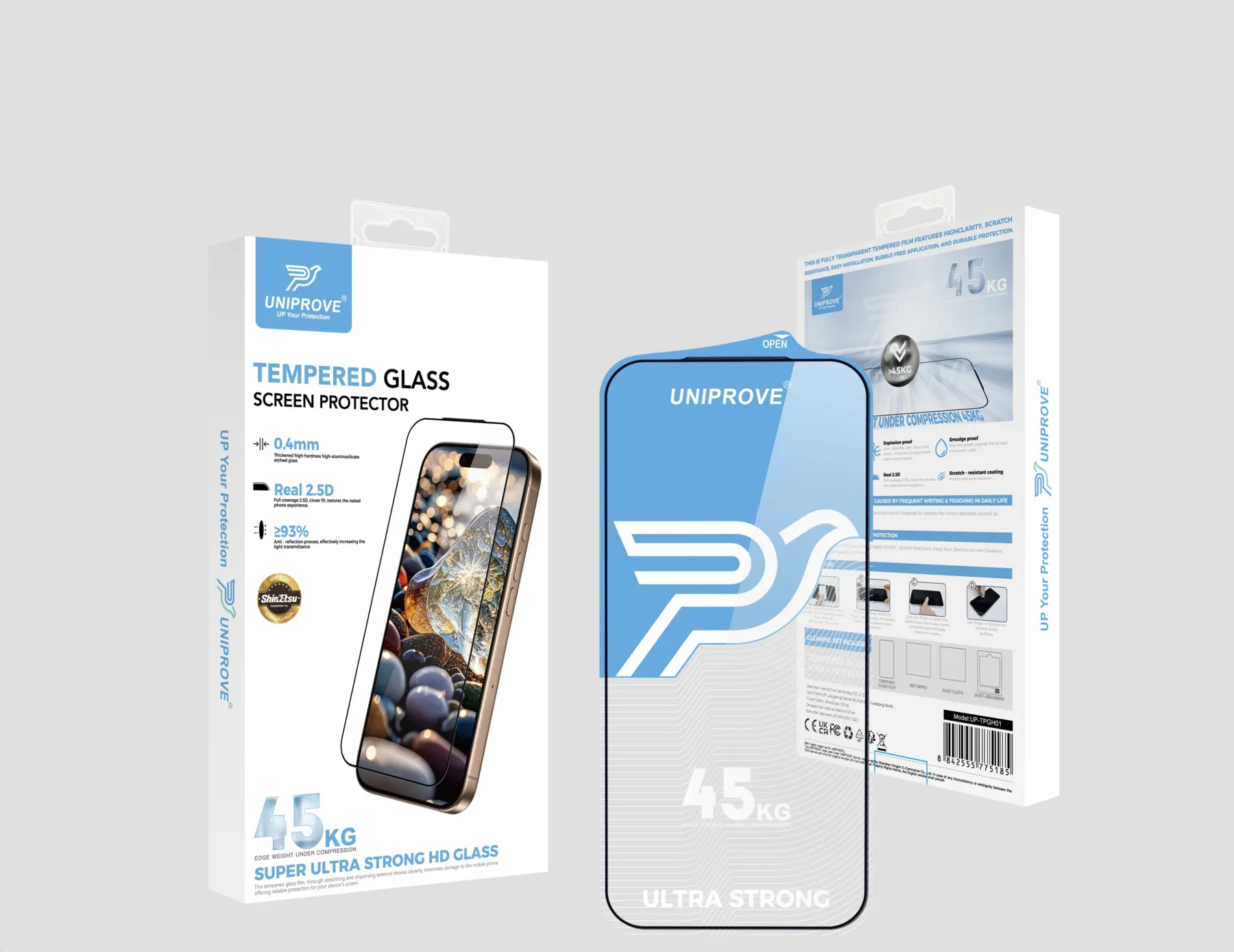 45KG Ultra Strong HD Tempered Glass product detail 1