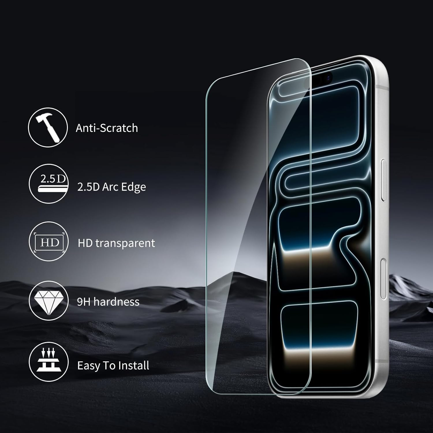0.3mm 2.5D Transparent Glass product detail 1