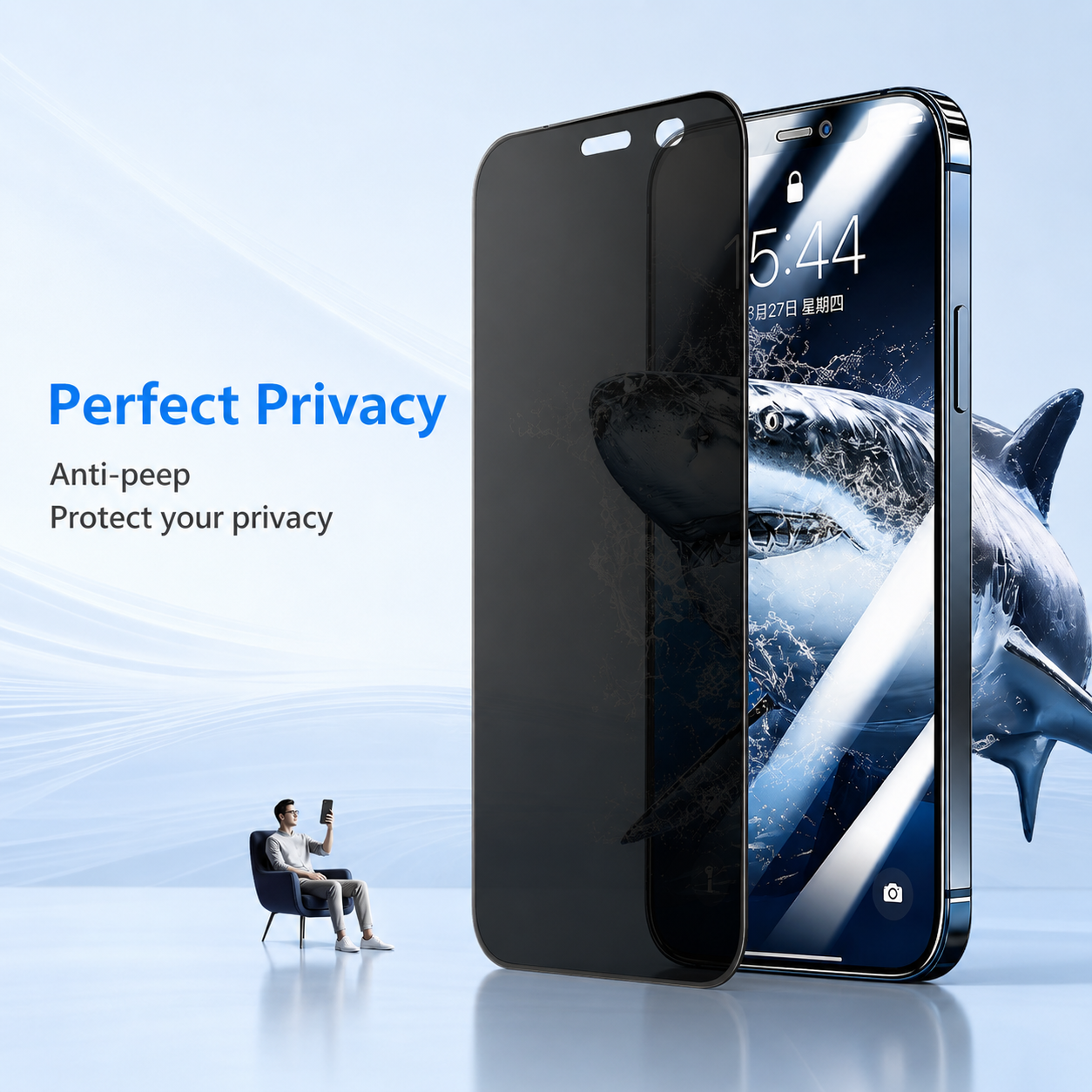 300CC Borderless Privacy Glass product detail 1