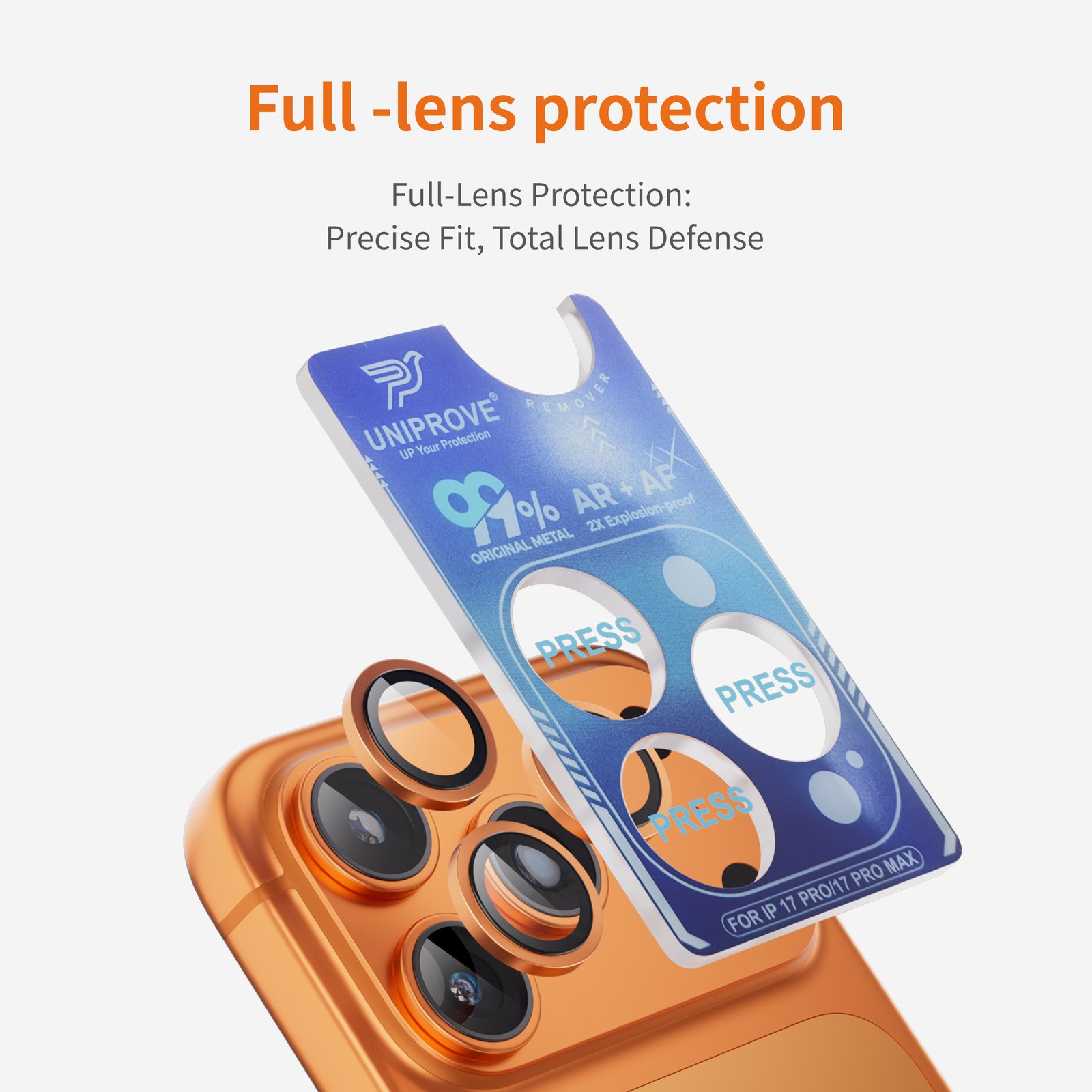 AR+AF Dual-Color Anti-Reflection Lens Protector product detail 2