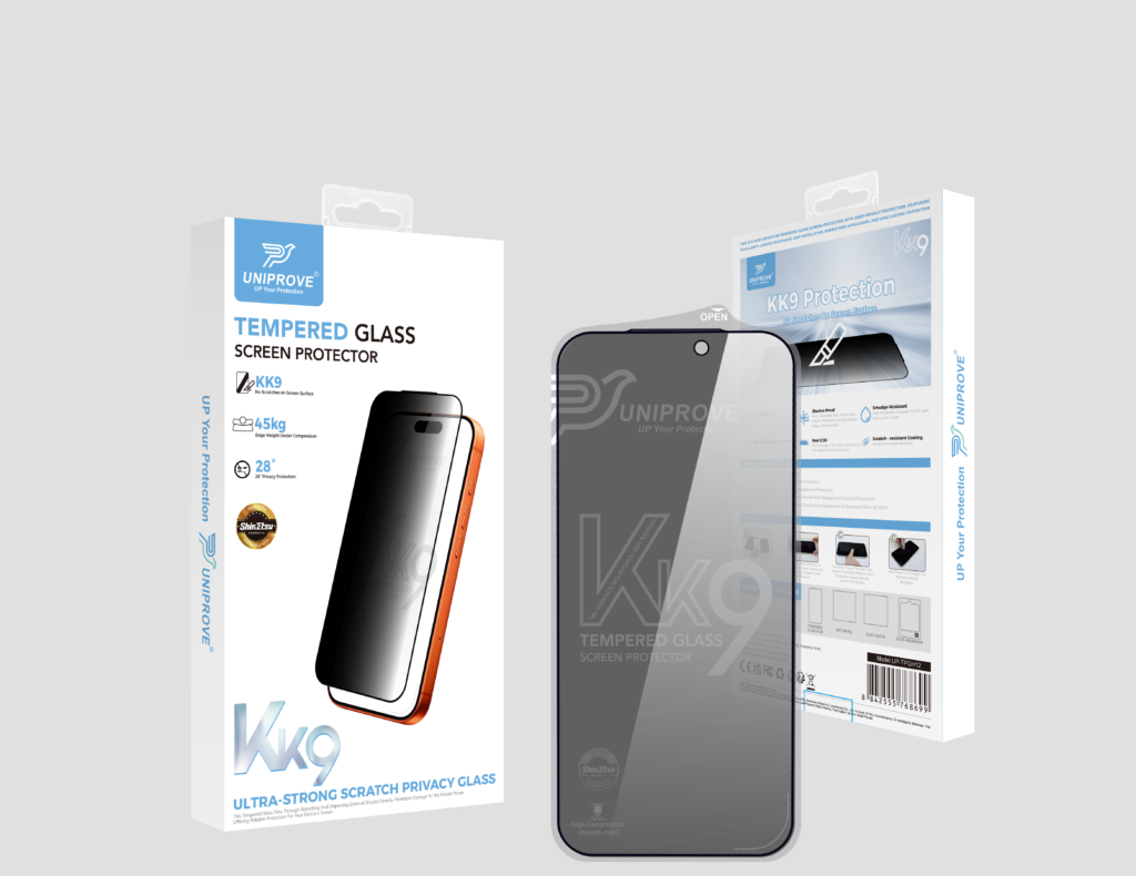 KK9 45KG 28° Privacy Tempered Glass
