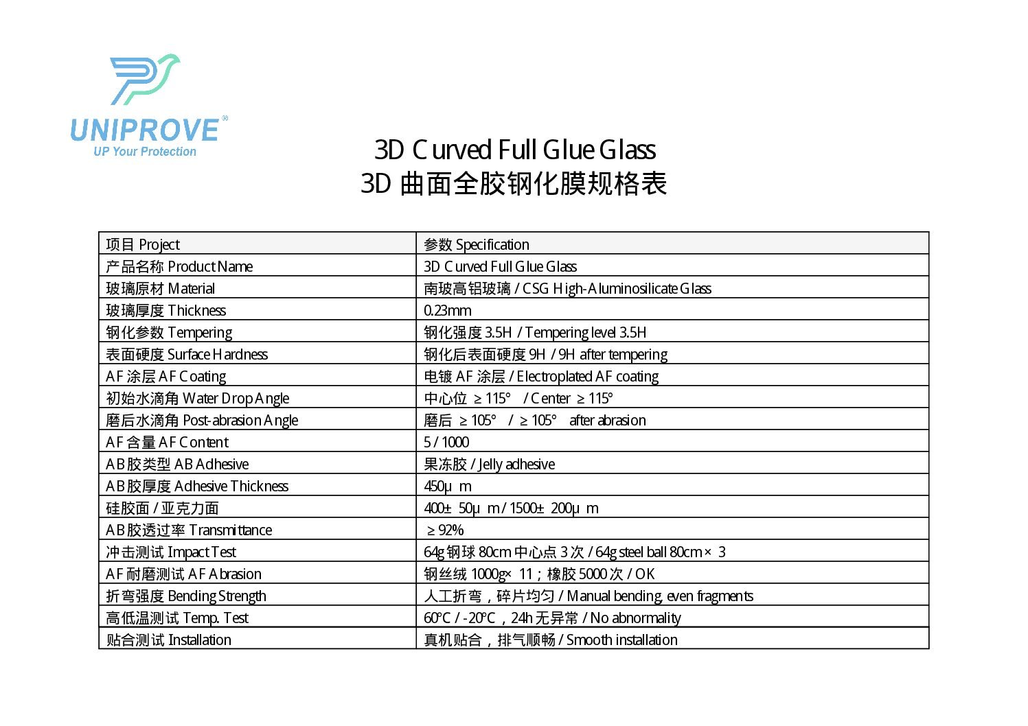 3D Curved Full Glue Glass product detail 1