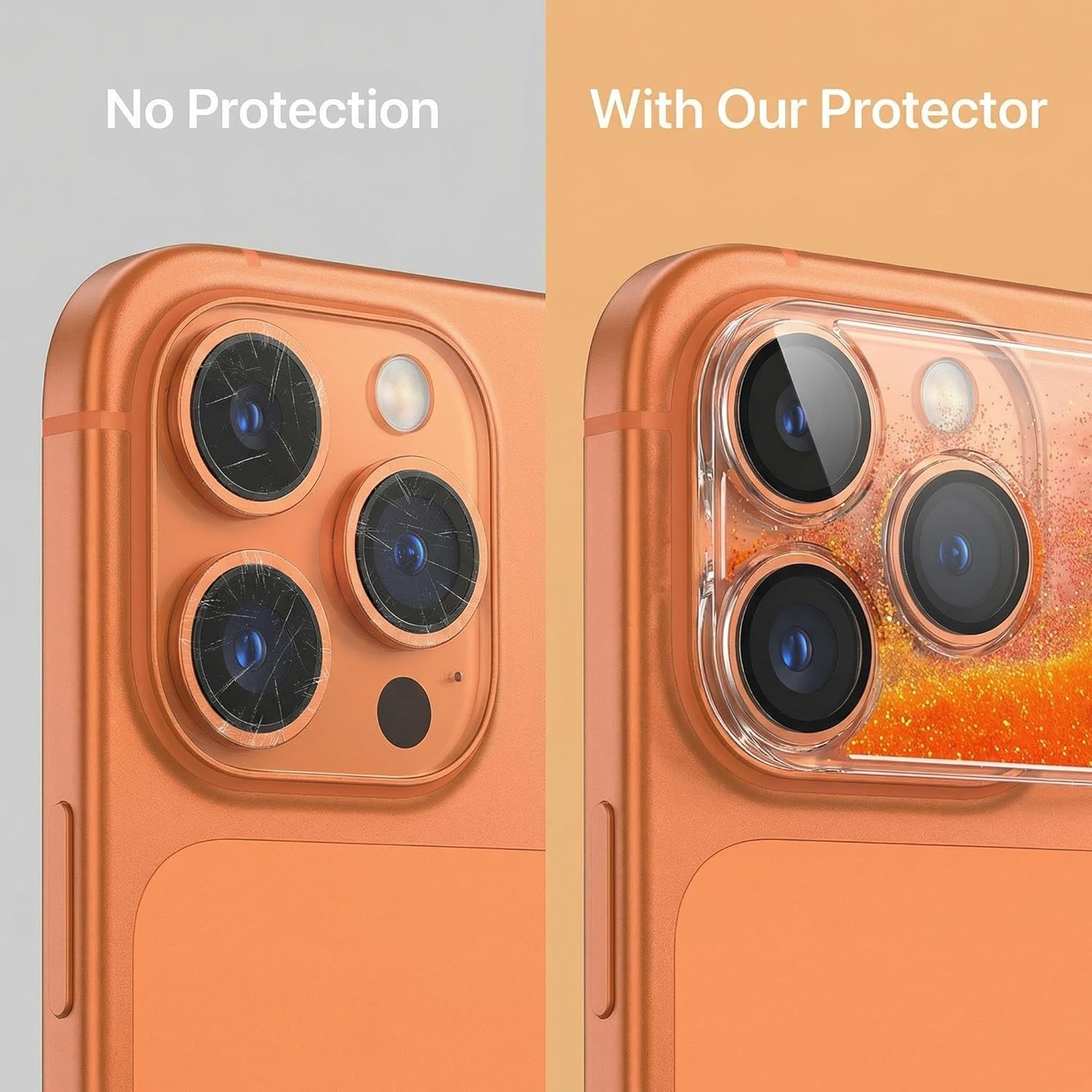 Flowing Glitter Integrated Camera Lens Protector product detail 5