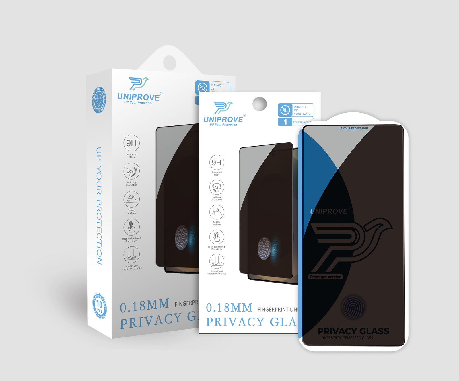 0.18mm Privacy Glass (FingerPrint Unlock)