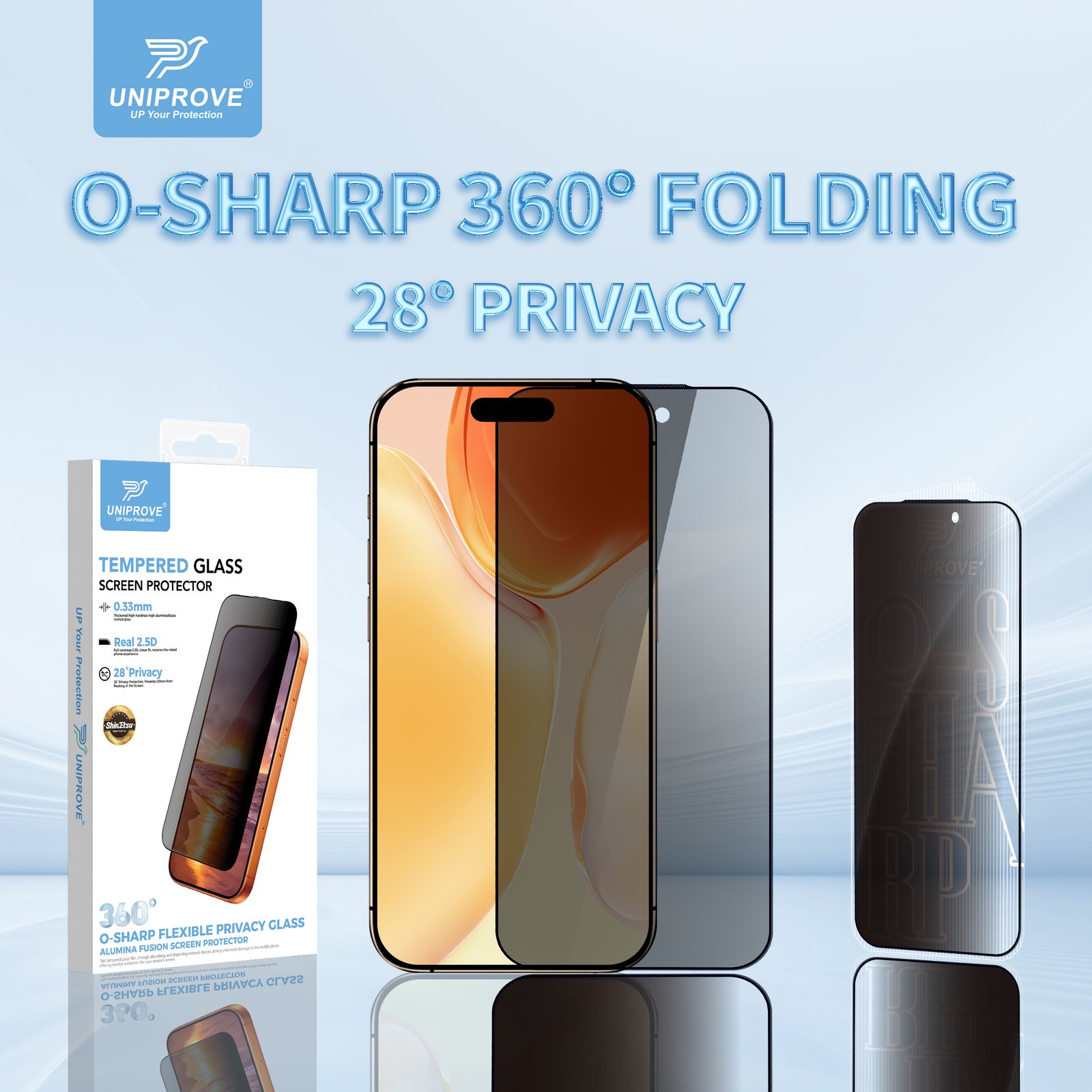 O-Sharp 360° Folding Privacy Glass