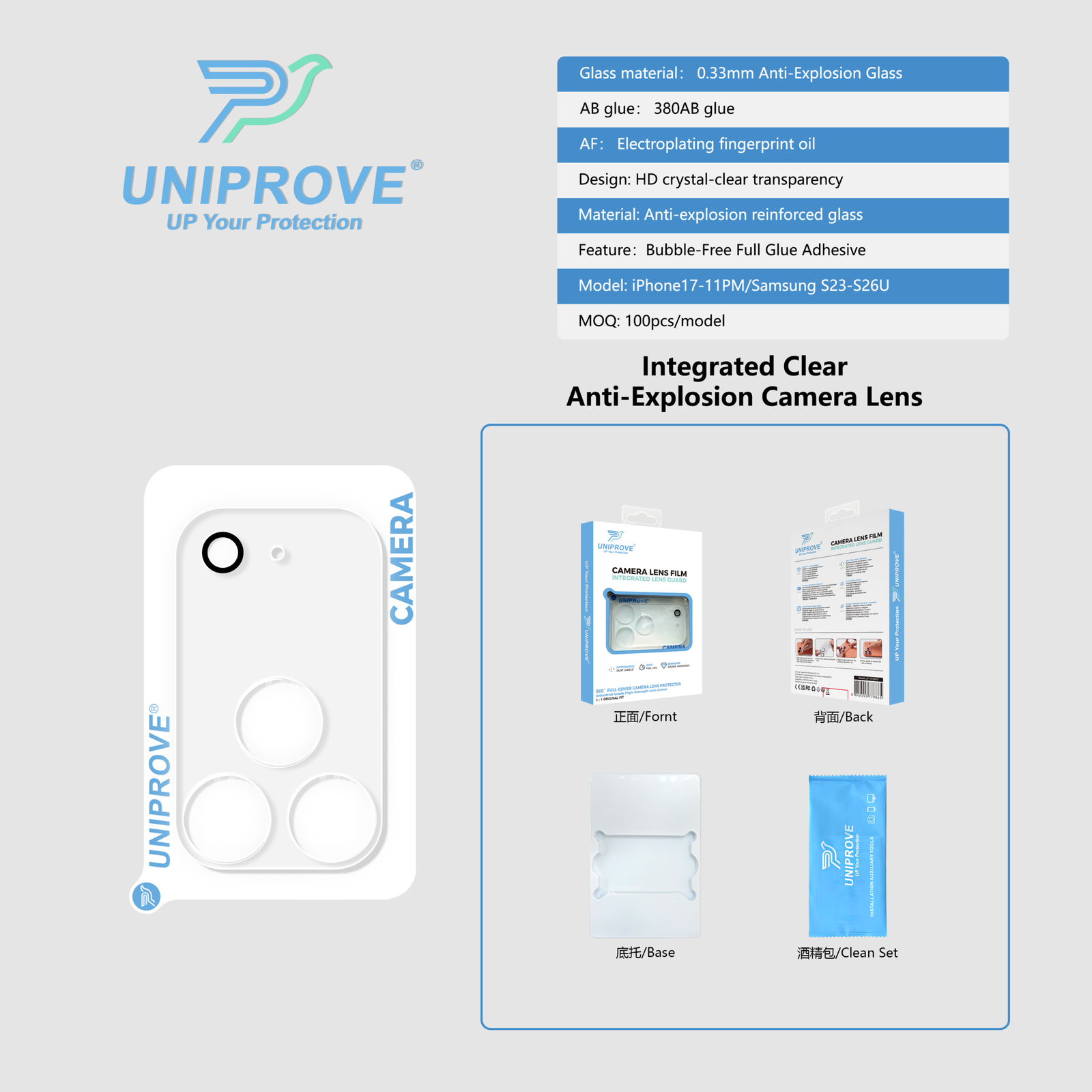 Clear Anti-Explosion Camera Lens Protector product detail 1